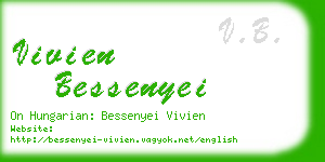 vivien bessenyei business card